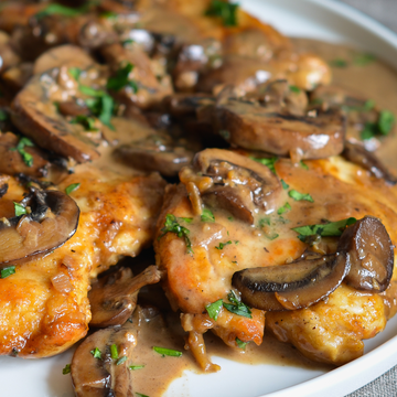 CHICKEN SCALOPPINE WITH MARSALA